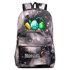Game Minecraft Backpack Schoolbag Unisex Cosplay Prop