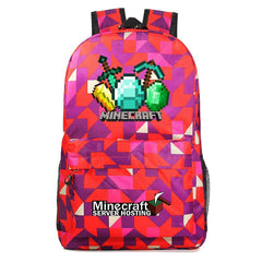 Game Minecraft Backpack Schoolbag Unisex Cosplay Prop