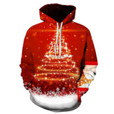 Christmas Tree Casual Hoodie Presents Sweatshirt Sweater Christmas Gifts Unisex Hoody Coat for Adults