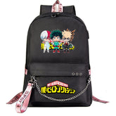 My Hero Academia Deku #2 Schoolbag Backpack USB Charging Students Notebook Bag for Kids Gifts