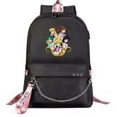 Sailor Moon Shoolbag Backpack USB Charging Students Notebook Bag for Kids Gifts