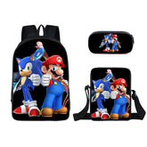 Hedgehog Schoolbag Backpack Lunch Bag Pencil Case Set Gift for Kids Students