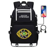 Doctor Strange Eye of Agamotto #3 USB Charging Backpack School NoteBook Laptop Travel Bags