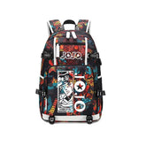 JoJo's Bizarre Adventure USB Charging Backpack School NoteBook Laptop Travel Bags