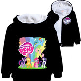 My Little Pony Pullover Hoodie Sweatshirt Autumn Winter Unisex Sweater Zipper Jacket for Kids Boy Girls