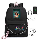 Encanto Mirabel USB Charging Backpack Schoolbag Notebook Bag Gifts for Kids Students