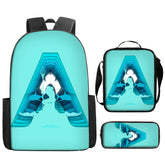 Aquaman Superheroes Schoolbag Backpack Lunch Bag Pencil Case 3pcs Set Gift for Kids Students