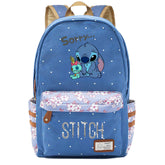 Stitch Fashion Canvas Travel Backpack School Bag