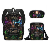 Arcane Jinx Schoolbag Backpack Lunch Bag Pencil Case Set Gift for Kids Students