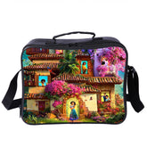 Encanto Mirabel PU Leather Portable Lunch Box School Tote Storage Picnic Bag