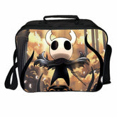 Hollow Knight PU Leather Portable Lunch Box School Tote Storage Picnic Bag