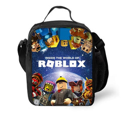 Roblox Insulated Lunch Bag for Boy Kids Thermos Cooler Adults Tote Food Lunch Box