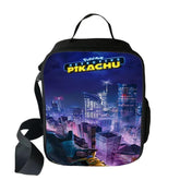 Pokemon Detective Pikachu Insulated Lunch Bag for Boy Kids Thermos Cooler Adults Tote Food Lunch Box