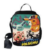 Pokemon Detective Pikachu Insulated Lunch Bag for Boy Kids Thermos Cooler Adults Tote Food Lunch Box