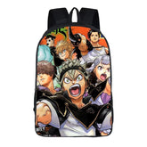 Anime Black Cover Backpack School Sports Bag
