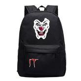 Stephen King IT Chapter Two 2 Pennywise Scary Clown #1 Cosplay Backpack School Bag Water Proof