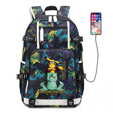 Game Pokemon Pikachu #1 USB Charging Backpack School NoteBook Laptop Travel Bags