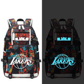 Basketball #1 USB Charging Backpack School NoteBook Laptop Travel Bags