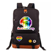 Pride Rainbow Rainbow Flag Love is Love #1 School Bag Water Proof Backpack NoteBook Laptop