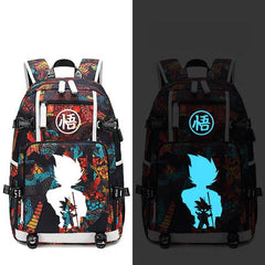 Dragon Ball Goku #11 USB Charging Backpack School NoteBook Laptop Travel Bags