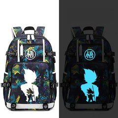 Dragon Ball Goku #11 USB Charging Backpack School NoteBook Laptop Travel Bags