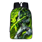 Game Over Watch Genji Backpack School Sports Bag