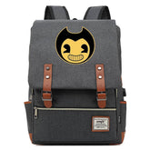 Bendy Canvas Travel Backpack School Bag