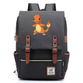 Pokemon Charmander Canvas Travel Backpack School Notebook Bag