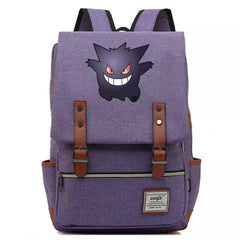 Pokemon Gengar Canvas Travel Backpack School Notebook Bag