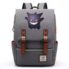 Pokemon Gengar Canvas Travel Backpack School Notebook Bag