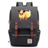 Pokemon Flareon Canvas Travel Backpack School Notebook Bag
