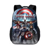 Captain America Backpack School Sports Bag