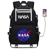 Space USB charging Backpack School NoteBook Laptop Travel Bags