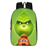 How The Grinch Stole Christmas Santa Grinch Backpack School Bag Group Sports Game Bags