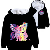 My Little Pony Pullover Hoodie Sweatshirt Autumn Winter Unisex Sweater Zipper Jacket for Kids Boy Girls