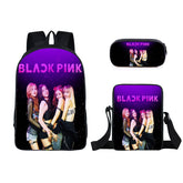 BLACKPINK JISOO JENNIE Schoolbag Backpack Lunch Bag Pencil Case Set Gift for Kids Students