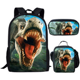 Jurassic World Dominion Schoolbag Backpack Lunch Bag Pencil Case Set Gift for Kids Students