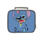 Stitch PU Leather Portable Lunch Box School Tote Storage Picnic Bag