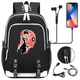 Spiderman Superhero USB Charging Backpack School Note Book Laptop Travel Bags