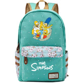 The Simpsons Canvas Travel Backpack School Bag For Girl