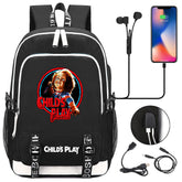 Child's Play  USB Charging Backpack School Note Book Laptop Travel Bags