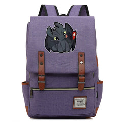 How to Train Your Dragon Canvas Travel Backpack School Book Bag
