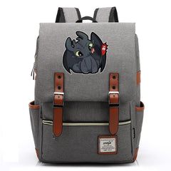 How to Train Your Dragon Canvas Travel Backpack School Book Bag