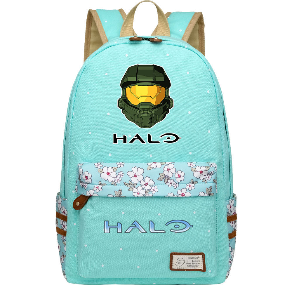 Halo Infinite Fashion Canvas Travel Backpack School Bag