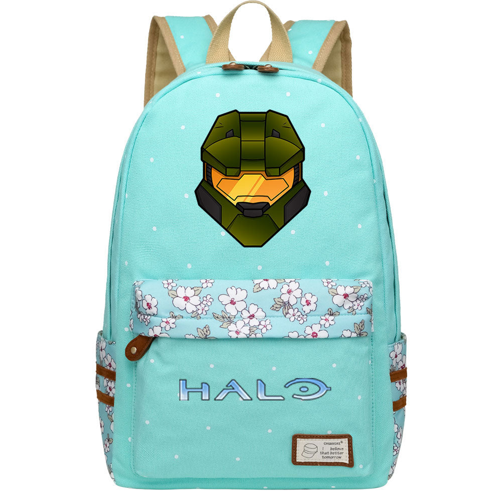 Halo Infinite Fashion Canvas Travel Backpack School Bag
