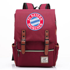 Bayern Munich Football Club Canvas Travel Backpack School Book Bag