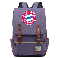 Bayern Munich Football Club Canvas Travel Backpack School Book Bag