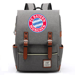 Bayern Munich Football Club Canvas Travel Backpack School Book Bag