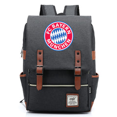 Bayern Munich Football Club Canvas Travel Backpack School Book Bag
