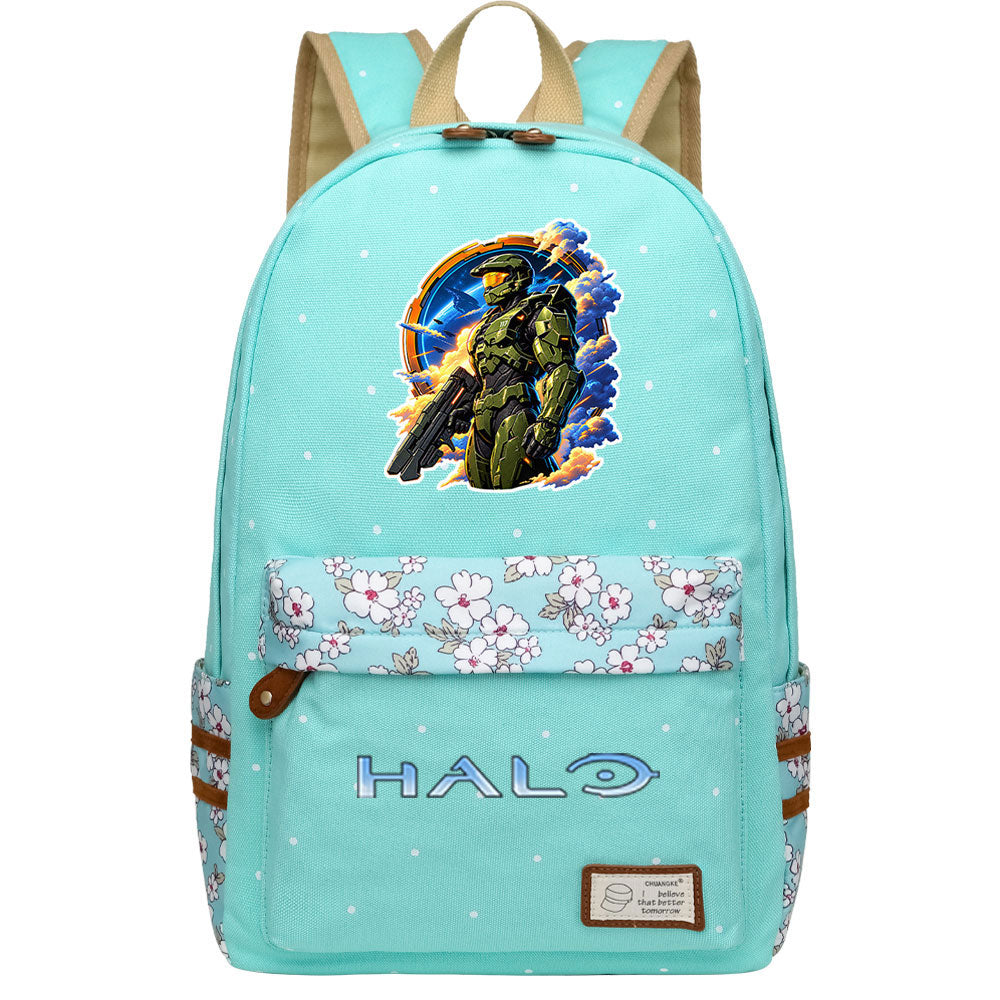 Halo Infinite Fashion Canvas Travel Backpack School Bag